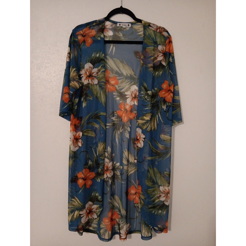 Wilde Floral Kimono Blue‎ Floal Sz.L